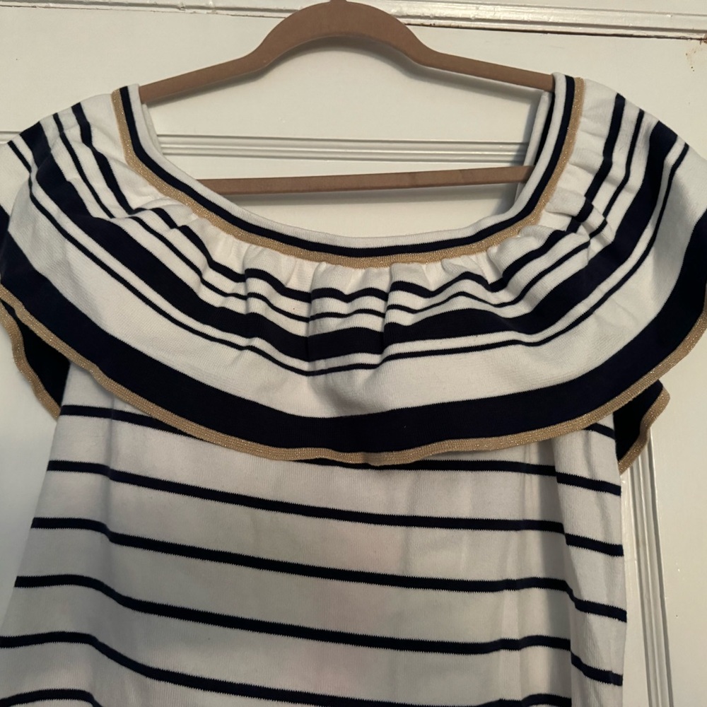 Lilly Pulitzer off shoulder Perelle Sweater size XL - Picture 4 of 6